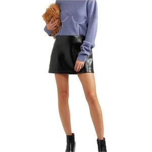 PHILOSOPHY di Lorenzo Serafini Faux Leather Skirt